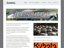Tablet Screenshot of landmarkfab.com